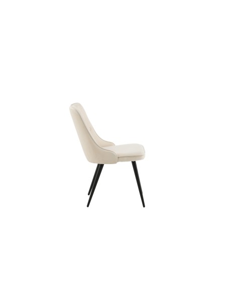 Matstol Velvet Deluxe, Beige/Svart