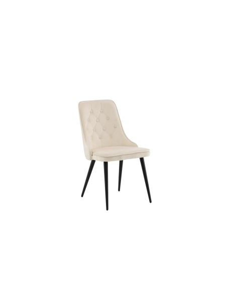 Matstol Velvet Deluxe, Beige/Svart