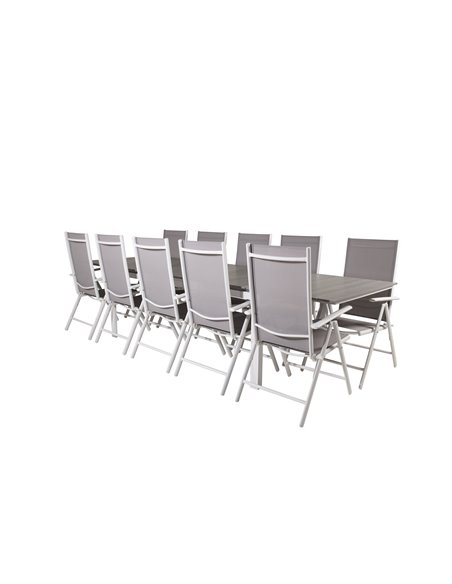 Matgrupp Levels med Break matstolar, 229 × 100 cm