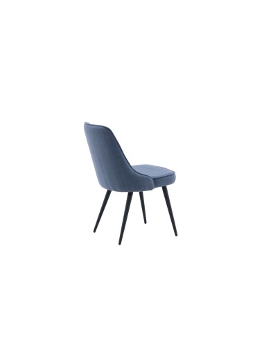 Matstol Velvet Deluxe, Blå/Svart