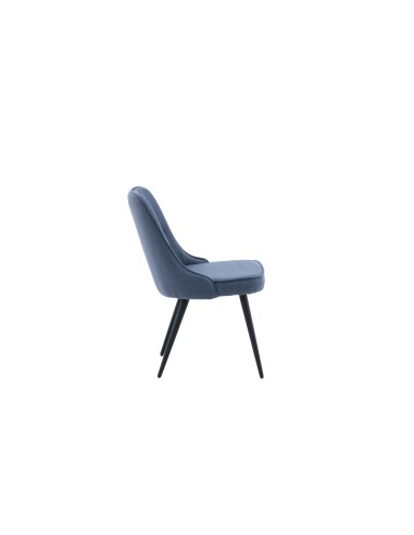 Matstol Velvet Deluxe, Blå/Svart