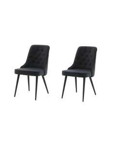 Matstol Velvet Deluxe, Svart 2
