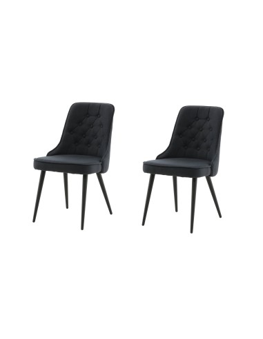 Matstol Velvet Deluxe, Svart