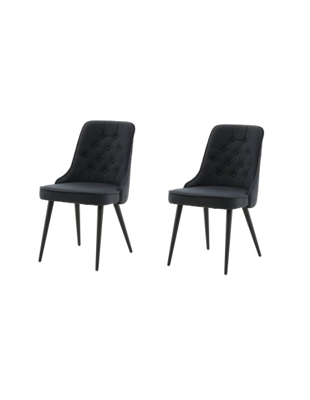 Matstol Velvet Deluxe, Svart
