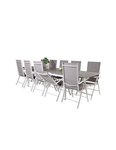 Matgrupp Levels med Break matstolar, 229 × 100 cm