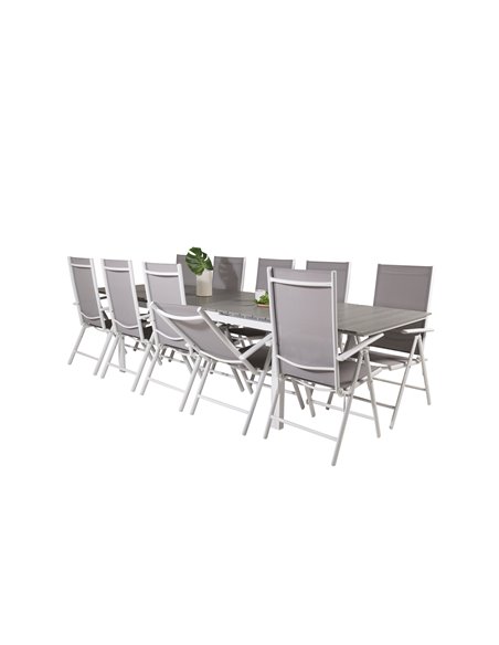 Matgrupp Levels med Break matstolar, 229 × 100 cm