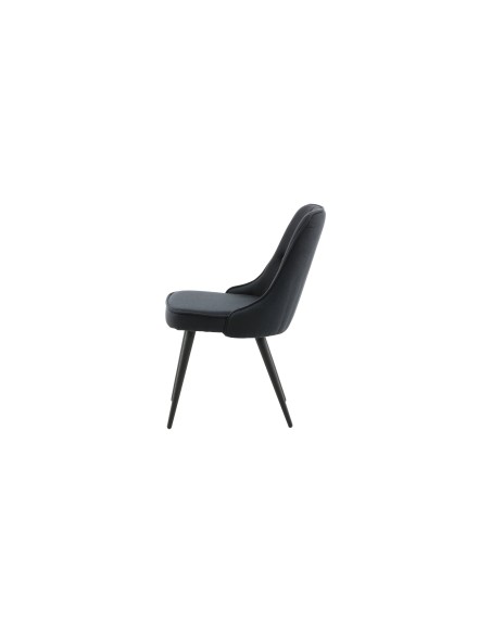 Matstol Velvet Deluxe, Svart
