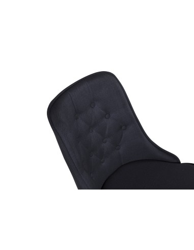 Matstol Velvet Deluxe, Svart