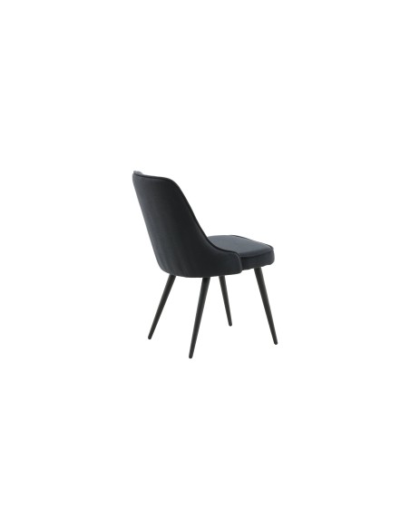 Matstol Velvet Deluxe, Svart