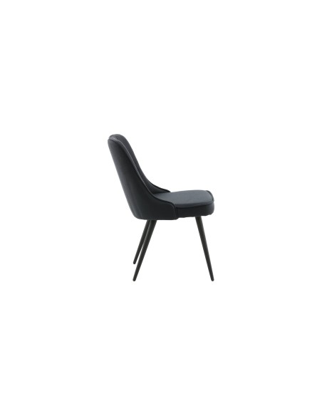 Matstol Velvet Deluxe, Svart