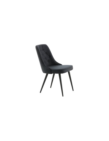 Matstol Velvet Deluxe, Svart