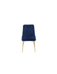 Matstol Velvet Deluxe, Blå/Guld 2