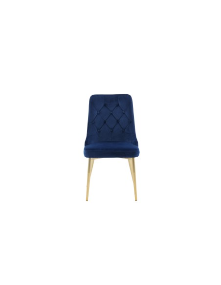 Matstol Velvet Deluxe, Blå/Guld