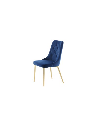 Matstol Velvet Deluxe, Blå/Guld