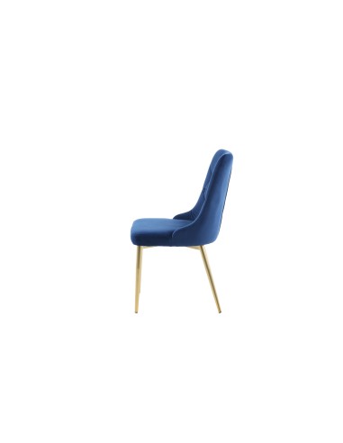 Matstol Velvet Deluxe, Blå/Guld
