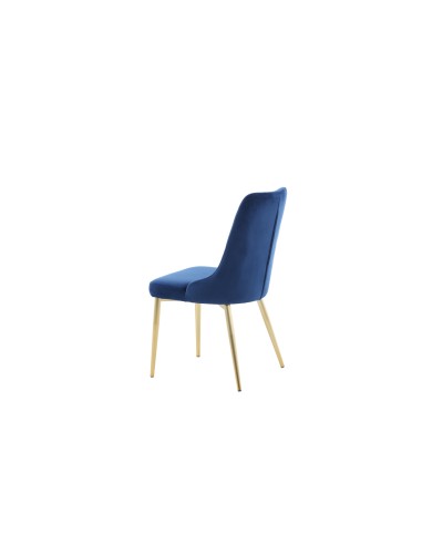 Matstol Velvet Deluxe, Blå/Guld