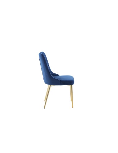 Matstol Velvet Deluxe, Blå/Guld