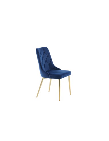 Matstol Velvet Deluxe, Blå/Guld