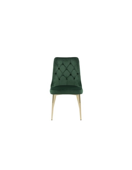 Matstol Velvet Deluxe, Grön/Guld