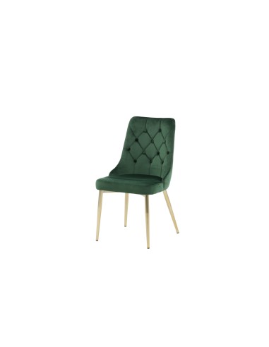 Matstol Velvet Deluxe, Grön/Guld
