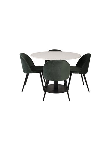 Matgrupp Razzia med Velvet matstolar