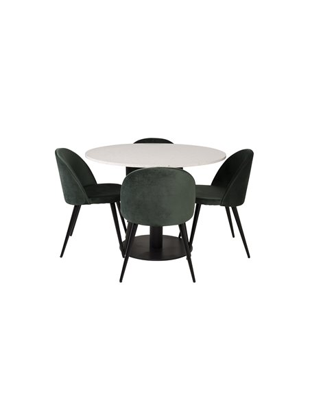 Matgrupp Razzia med Velvet matstolar