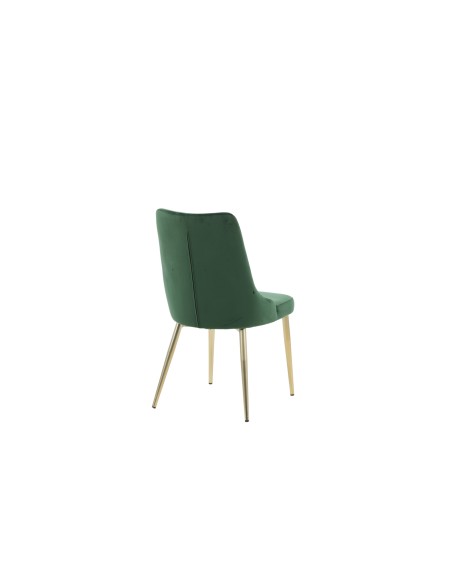 Matstol Velvet Deluxe, Grön/Guld