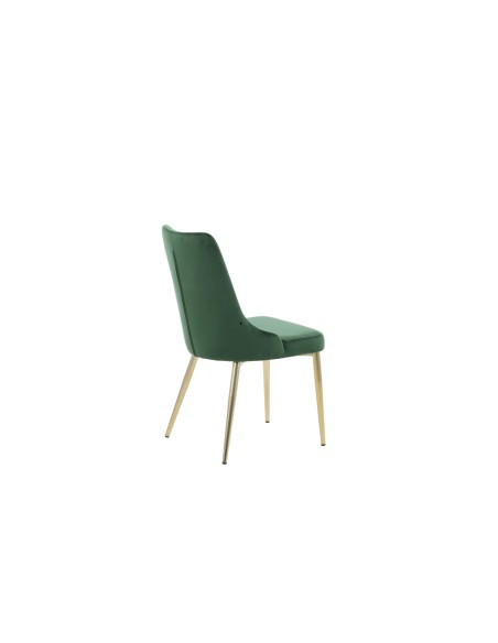 Matstol Velvet Deluxe, Grön/Guld