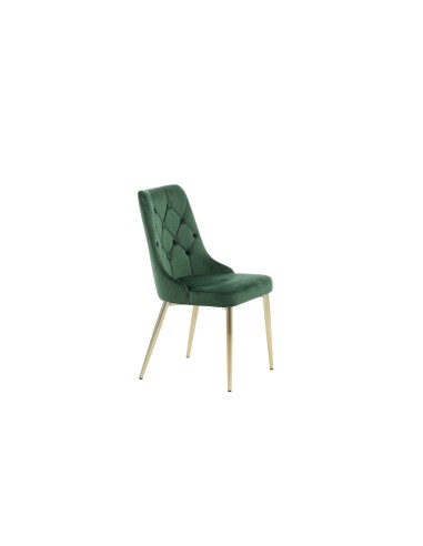 Matstol Velvet Deluxe, Grön/Guld