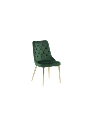 Matstol Velvet Deluxe, Grön/Guld