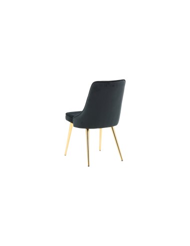 Matstol Velvet Deluxe, Svart/Guld
