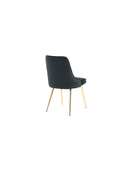 Matstol Velvet Deluxe, Svart/Guld