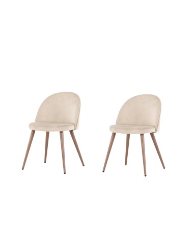 Matstol Velvet, Beige/Mocca