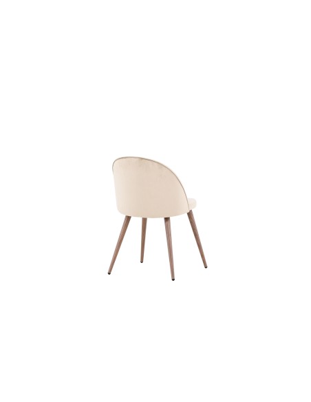 Matstol Velvet, Beige/Mocca