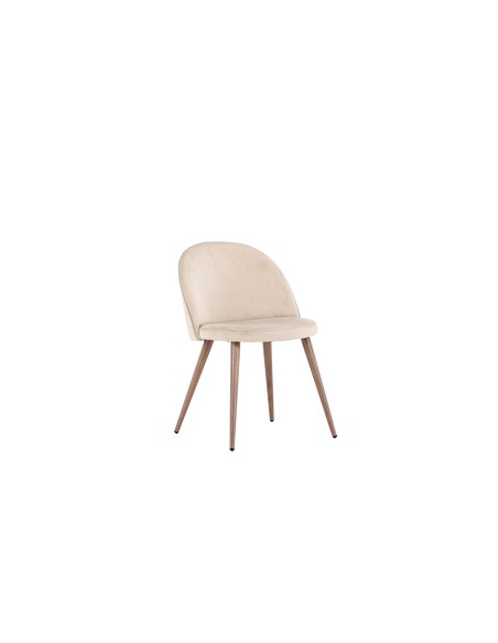 Matstol Velvet, Beige/Mocca