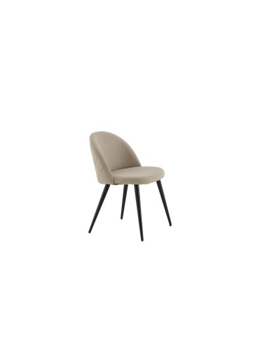 Matstol Velvet, Beige/Svart