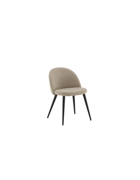 Matstol Velvet, Beige/Svart