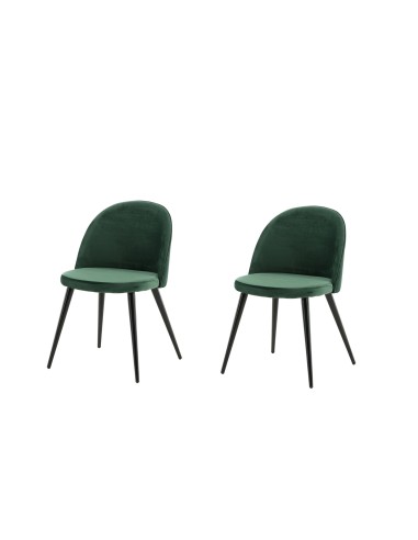 Matstol Velvet, Grön/Svart