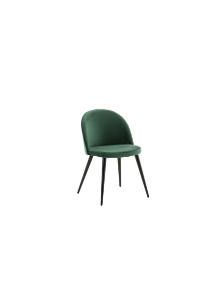 Matstol Velvet, Grön/Svart