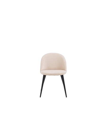 Matstol Velvet, Beige/Svart