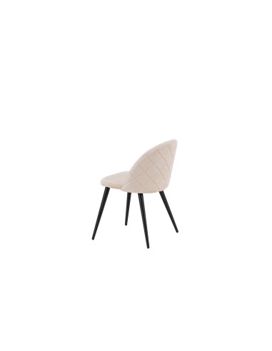 Matstol Velvet, Beige/Svart