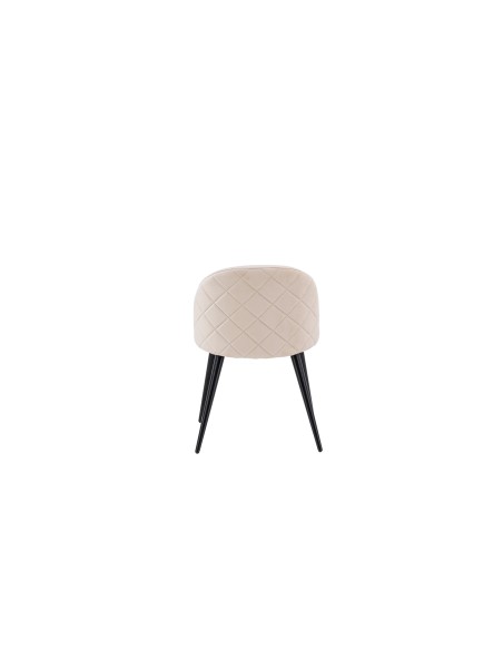 Matstol Velvet, Beige/Svart