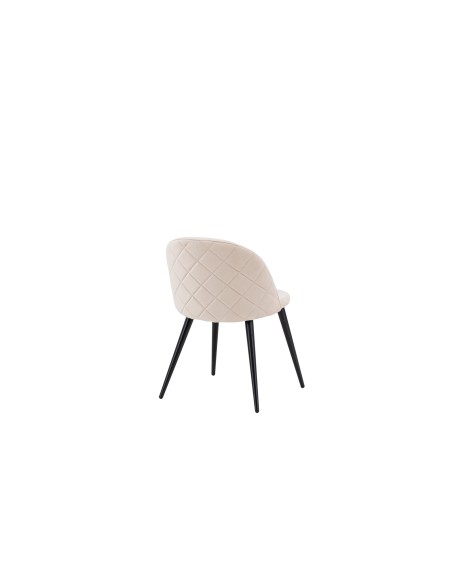 Matstol Velvet, Beige/Svart