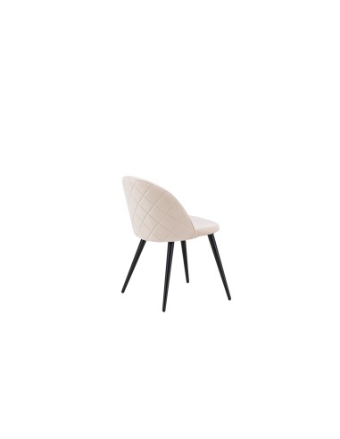 Matstol Velvet, Beige/Svart