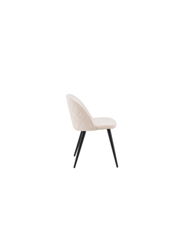 Matstol Velvet, Beige/Svart