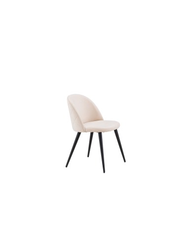 Matstol Velvet, Beige/Svart