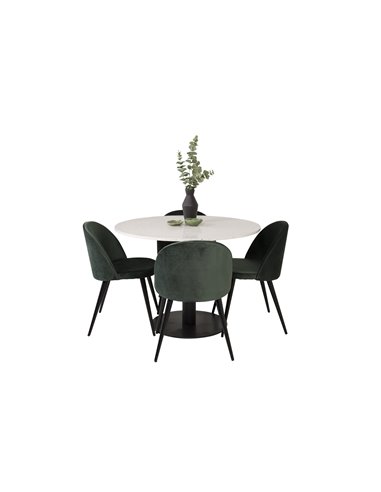 Matgrupp Razzia med Velvet matstolar