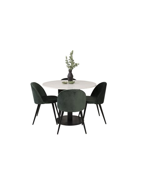 Matgrupp Razzia med Velvet matstolar