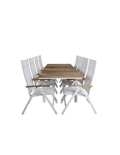 Matgrupp Mexico med Panama matstolar, 160 × 90 cm