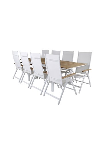 Matgrupp Mexico med Panama matstolar, 160 × 90 cm